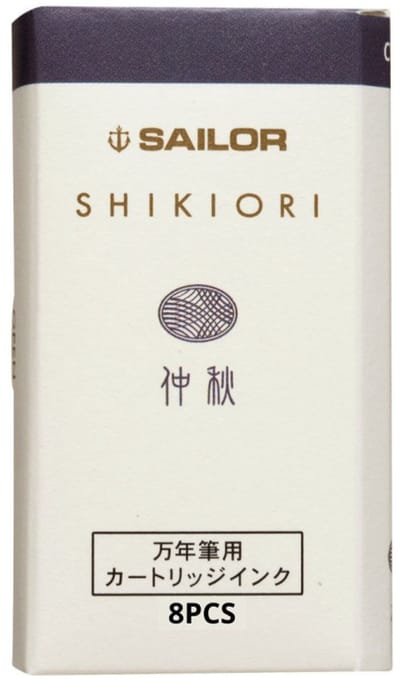 Sailor Shikiori Izayoi-no-Yume Ink - Chushu (Mid-Fall Gray) - 8 Cartridges