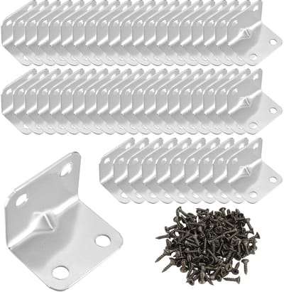 BRENZOOS- Hoekbeugel Schokbestendig - Hoekbeugel Ring - Hoekbeugel Eufy - Hoekbeugel E340 - Versterkte Beugel - Inclusief 200 Schroeven - Hoekverbinder