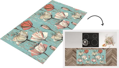 Keukenloper - Loper keuken - Vintage - Bloem - Flora - 120x60 cm - Keukenloper vinyl