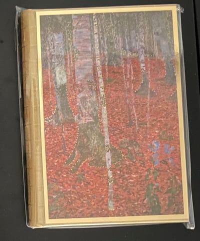 Hardcover Notitieboek 'Berkenbos' Gustav Klimt