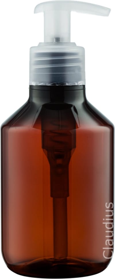 Lege Plastic Fles 100 ml PET Amber bruin - met transparante pomp - set van 10 stuks - navulbaar - leeg
