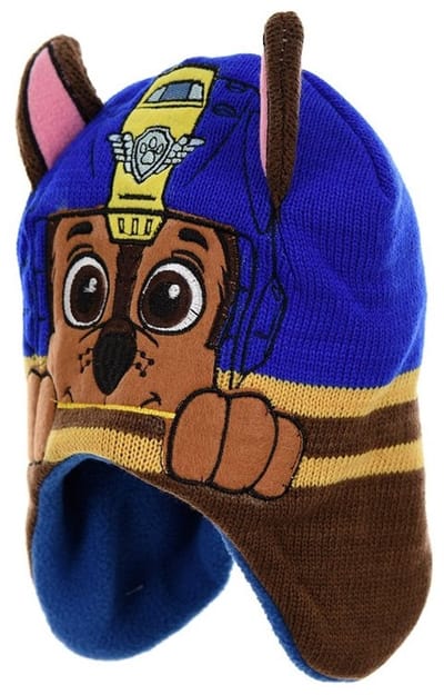 Paw Patrol Chase - Wintermuts - Maat 48 - Fleece gevoerde Muts - Blauw