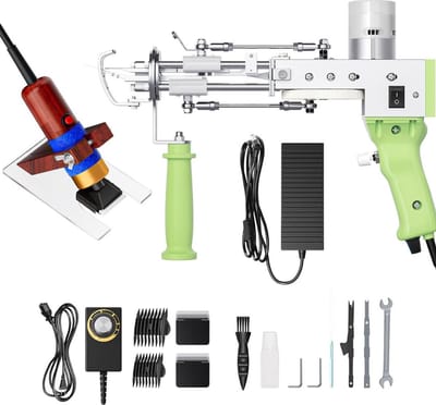DailySupplies® Premium Tufting Gun Beginnerspakket - Borduurmachine 2 in 1 - Naaimachine Inclusief Accessoires - Groen