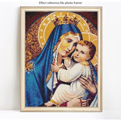 Diamant Mozaïek Dame Diamant Schilderij Volledige Ronde Aankomst Baby Diamant Borduurwerk Foto 20X30 beige