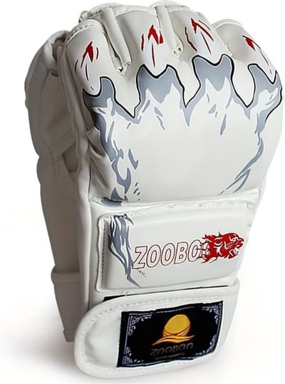 Bovista MMA Handschoenen - Gloves - Sparring Handschoenen - Heren - Dames - Grappling - Bokshandschoenen - Vecht Handschoenen - Wit
