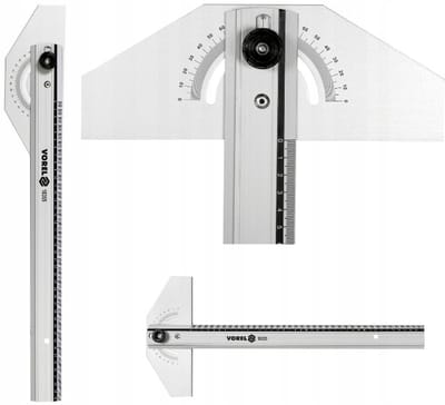 Verstelbare Aluminium T-Hoekmeter 400mm