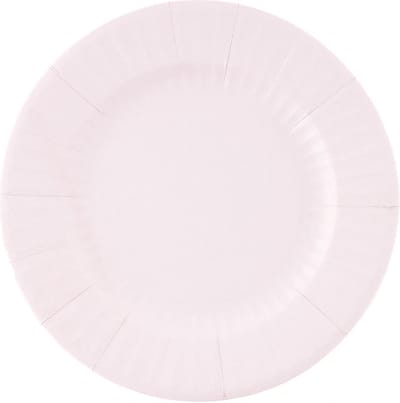 Givi Italia Feestbordjes/bbq bordjes - 8x - lavendel paars - rond - papier/karton - 27cm - biologisch afbreekbaar - groot