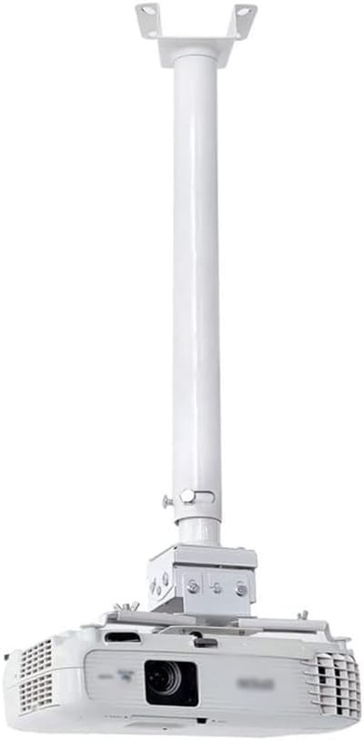 Projectorbeugel - Wandmontage Plank - Thuisbioscoop Creëren - Verstelbare Hoek - 29-59 inch - Wit