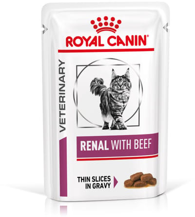Royal Canin Renal Rundvlees - Kattenvoer - 4 X 12 X 85 g