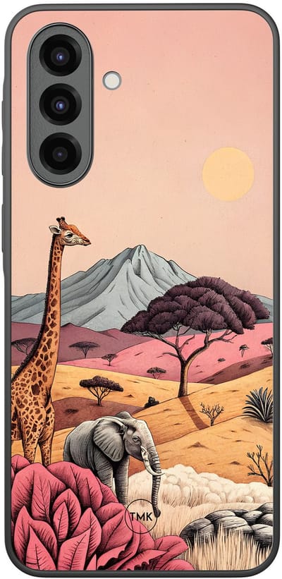 Hoesje geschikt voor Samsung Galaxy A36 - Safari - Multi - TPU case - Landschap - Hardcase zwart telefoonhoesje