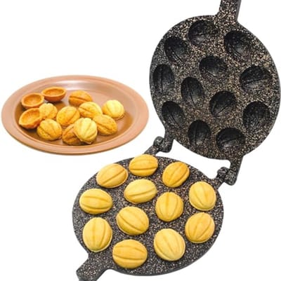 Non-stick Walnoot Koekjesmaker voor Perfecte Helften