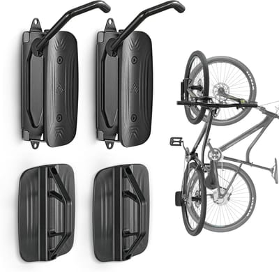 Thijox - Draaibare Fietswandhouder voor Garage - Ruimtebesparende Fietshouder Muur voor MTB, Racefiets en E-bikes - Tot 30 kg - 2 Stuks - Innovatieve