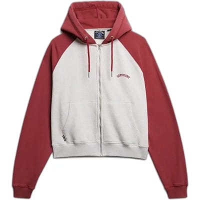 Superdry - Essential Logo Raglan Zip Hoodie - Dames - Hoodies