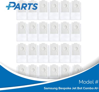 Samsung Bespoke Jet Bot Combo AI+ Stofzakken (24 Stuks, Plus.Parts® alternatief voor VCA-RDB95)