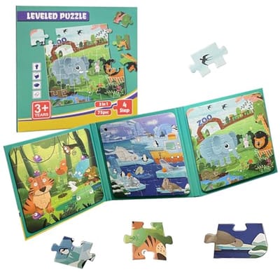 Magneetpuzzel voor Kinderen vanaf 3 Jaar - Onderwijs Speelgoed met 20/25/30 Delen