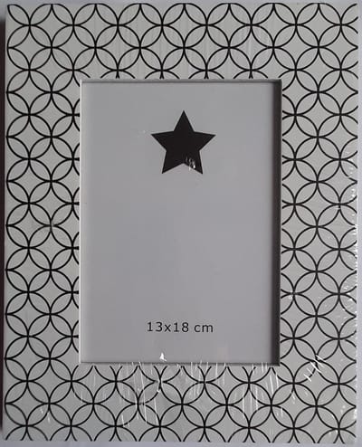 Fotolijst Wit-Zwarte Cirkels 13x18cm