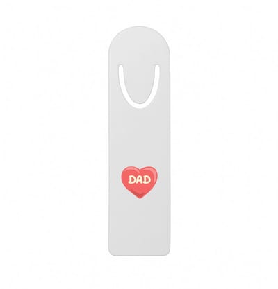 Hacebo® - dad metalen boekenlegger - Vader - papa - Vaderdag - cadeau - verjaardag - kado Bladwijzer boekenleggers - 12.7 cm x 3.2cm