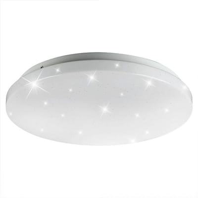 Plafondlamp ster effect daglicht wit LED plafondlamp woonkamer, CCT, 36W 3900Lm warm wit-koud wit, DxH 50x8 cm