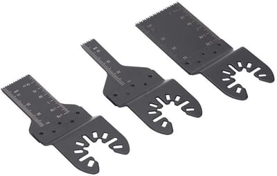 Precisie Zaagbladen voor Oscillerende Multitools - 3 Stuks, Geschikt voor Hout, Metaal en Kunststof, 10mm/20mm/34mm Formaat