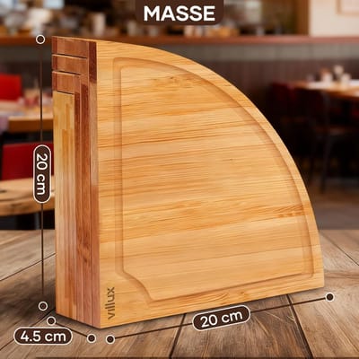 Candala Servierplatte, Servierplatten, Servierbrett Holz, BBQ Board, Servierbrett, Käseplatte, Charcuterie Board, Käsemesser Set, Käsebrett Holz