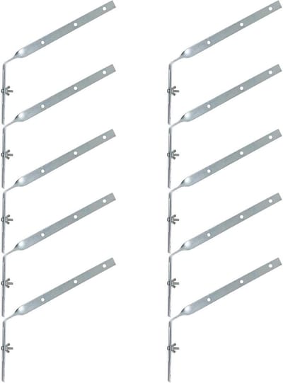 Dakgoot Beugels - Goot Ondersteuning - Dakgoot Reparatie - Gegalvaniseerd Staal - 300mm Arm Lengte - Zilver