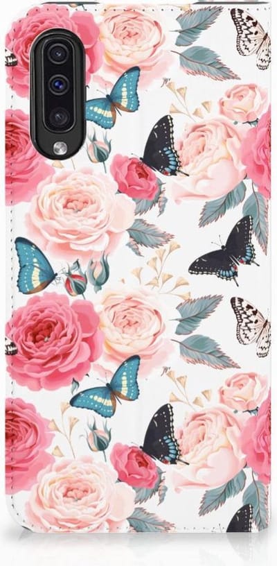 Samsung Galaxy A50 Smart Cover Butterfly Roses
