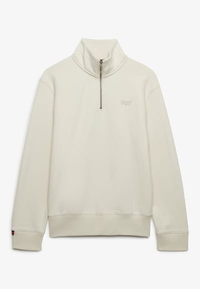 Superdry - Essential Logo Half Brushed Zip Hoodie - Heren - Hoodies