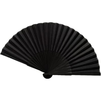 Zwarte Handwaaier Vintage Vouwwaaiers Bruiloft Feest Bedankje Benodigdheden Dans Thuisfeest Vouw Decoratieve Waaier zwart