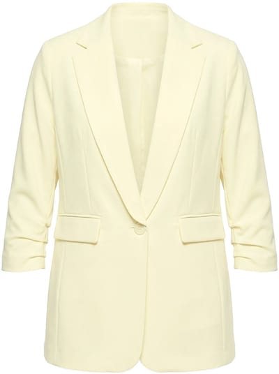 Angel of Style - Dames - Blazer open model reverskraag lange mouwen - Sorbet geel - Maat 44