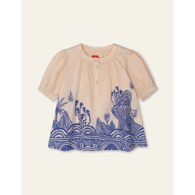 Oilily Besito Blouse- maat104/4yr Shifting Sand