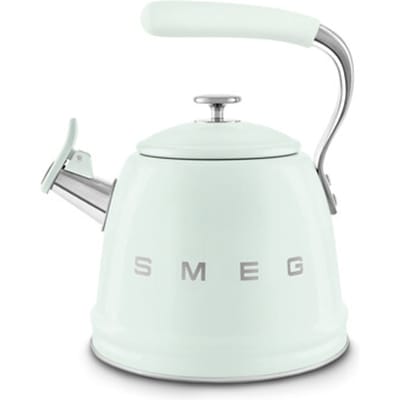 SMEG WKF01PG Fluitketel - Waterketel voor Inductie - 2,3 Liter - RVS - Geschikt voor Alle Warmtebronnen - 10 Kopjes - '50s Style - Watergroen