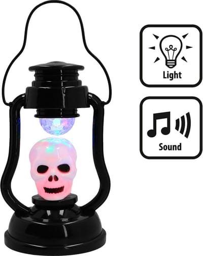 Boland - LED decoratie Disco skull lantaarn - Horror - Horror