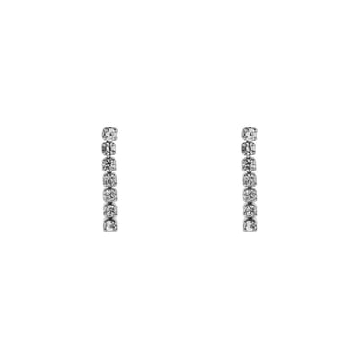 Essentialistics - Stud oorknopjes steentjes - Nikkelvrij - Zilverkleur - Stainless steel (verkleurt niet) - Geleverd met achterkantjes