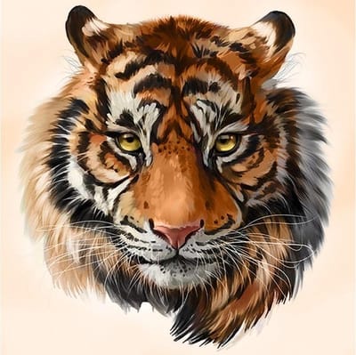 Wizardi Diamond Painting Kit Wild Predator WD2515