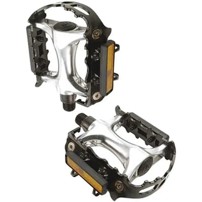 Aluminium pedalen met verstelbare voetsteun Optimiz Supergrip