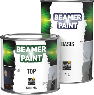 MagPaint BeamerPaint – maak een projectiescherm van elke muur - 1,5 L (4 m2)