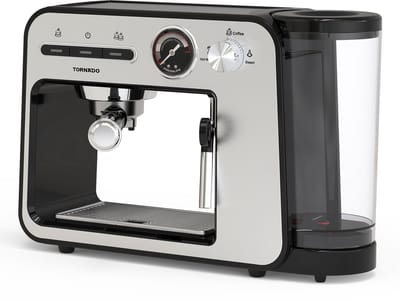Tornado TST-693B-GS - Espressomachine - 5-in-1 - 19 Bar - Multi-Capsule & Gemalen Koffie - Stoompijp - 1L