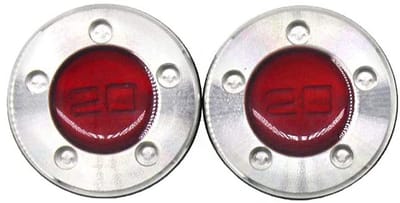 Dailygoods- Puttergewichten 20g - 2 Stuks - Hoogwaardige Metalen Gewichten - Rubberen Ringen - Slijtvast - Waterdicht - Golfgewichten