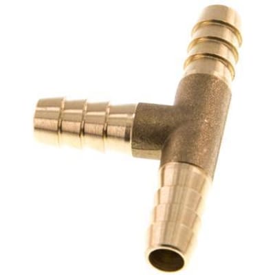 9 mm Messing T-Slangkoppeling [2 Stuks]