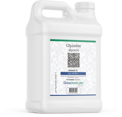 Online chemicalien – Glycerine – 5 L – Plantaardig – Zuiver 99.5% – Voor Zeep en Huidverzorging