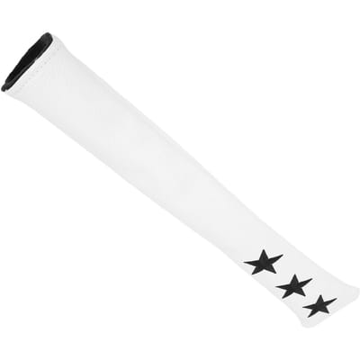 Alignment Stick Cover Waterdicht PU Pluche Voering Ster Borduurwerk Alignment Stick Beschermhoes voor Buitentraining white