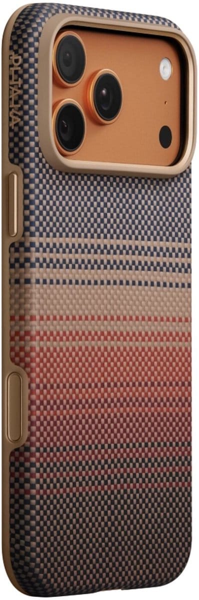 PITAKA Summa - Hoesje Geschikt voor Apple iPhone 17 Pro - Compatibel met MagSafe - Aramidevezel 600D - MIL-STD-810H - Back Cover Sunset