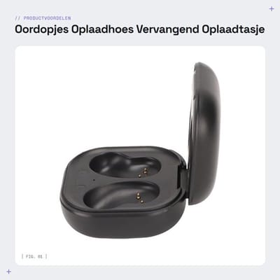 Oordopjes Oplaadhoes - Vervangend Oplaadtasje - LED-indicator - Type-C Kabel - Snel Opladen - Geschikt voor Buds Live - Compact en Lichtg...