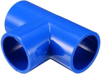 10 Stuks 25mm Slip Tee PVC Buiskoppelingen, T-Vormige 3-Weg Aansluitingen voor Tuin en Hookah, Blauw