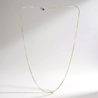 Cavill - Zilveren Halsketting 925 Sterling Zilver - 50 cm - Lichtgewicht en Minimalistisch Design - Elegante Damesketting - Comfortabel en Veelzijdig