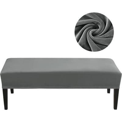 Housse de Chaise de Salle à Manger en Velours Rectangulaire Épaisse Antidérapante Amovible Lavable en Machine Durable Durable Utile Durable 112-150cm