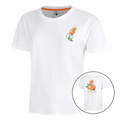 Quiet Please Joy Off Court Essentials T-shirt Dames-wit, groen