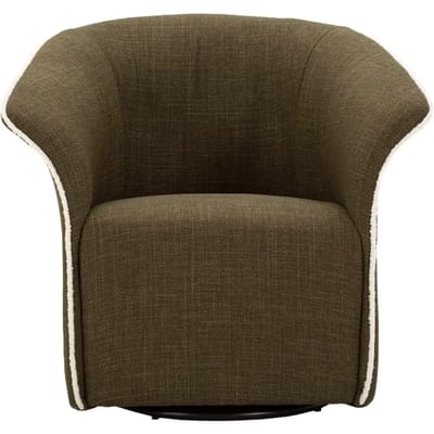 Leunstoel Mauro Ferretti Girevole Siena Verde Cm 83,5X66X80 (Seduta Altezza