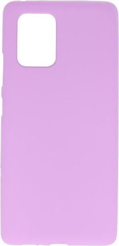 Bestcases Color Telefoonhoesje - Backcover Hoesje - Siliconen Case Back Cover voor Samsung Galaxy S10 Lite -  Paars