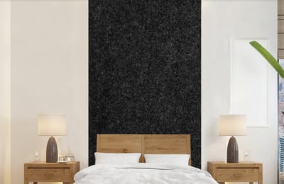 Behang - Fotobehang Zwart - Graniet - Design - Steen - Breedte 120 cm x hoogte 240 cm